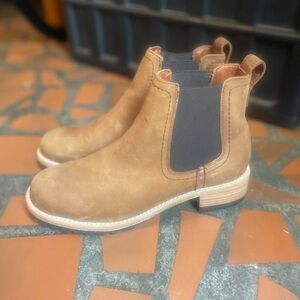 Patina Tan Chelsea Boots